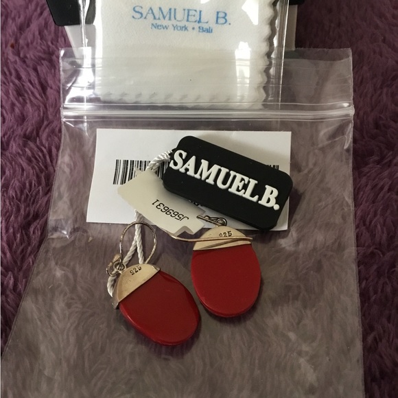 NWT Artisan Crafted By Samual B Natural Gems From The Sea Gemstone Earrings - Picture 2 of 5
